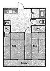 ハイツ神森1号棟の物件間取画像